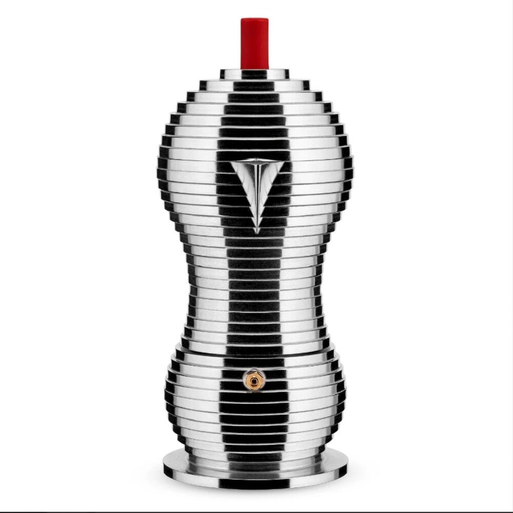 Pulcina Espresso Coffee Maker – Alessi x illy by Michele De Lucchi – 6-Cup Moka - Picture 3 of 7